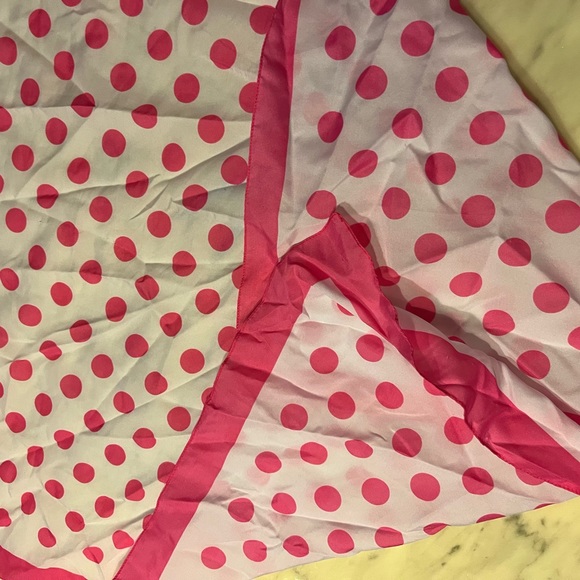 Red dot scarf  RN 66966 100% polyester Made in Italy - Picture 7 of 13